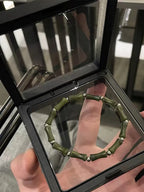 Jade Bamboo Beaded Bracelet for Men