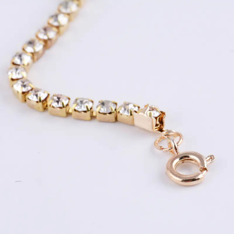 Women's Rhinestone Necklace and Jewelry