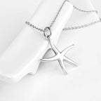 Starfish 925 Sterling Silver Women's Pendant Necklace,