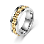 Titanium Spinner Fidget Ring for Men