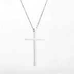 Titanium Steel Cross Necklace for Men's