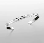 Cold Wind 18K Gold Platinum Adjustable Men's Cuff Bracelet
