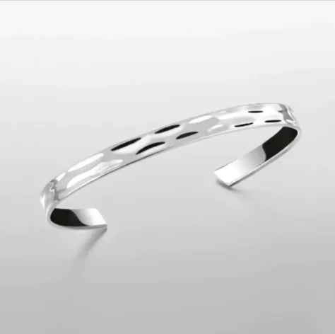 Cold Wind 18K Gold Platinum Adjustable Men's Cuff Bracelet