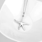 Starfish 925 Sterling Silver Women's Pendant Necklace,
