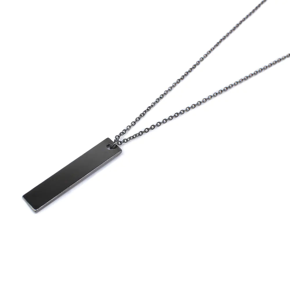 Long Metal Chain Pendant Necklace for Men and Women