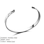 Cold Wind 18K Gold Platinum Adjustable Men's Cuff Bracelet