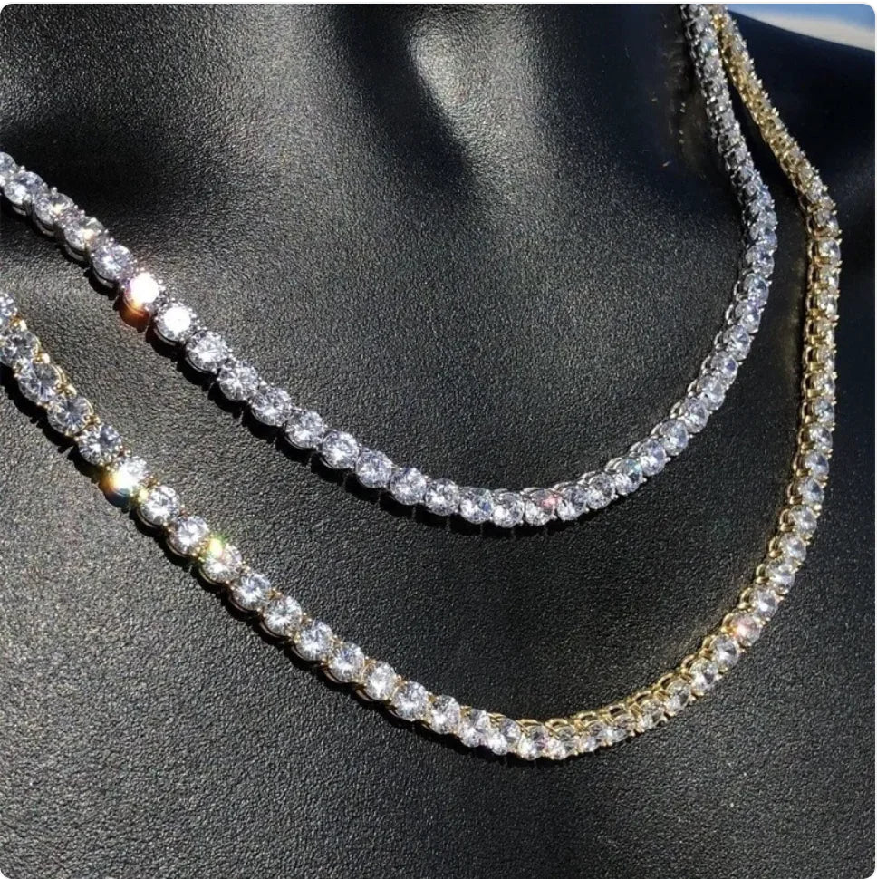 Electroplated Metal Link Chain Men's Necklace