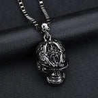 Men's Skull Charm Link Chain Pendant