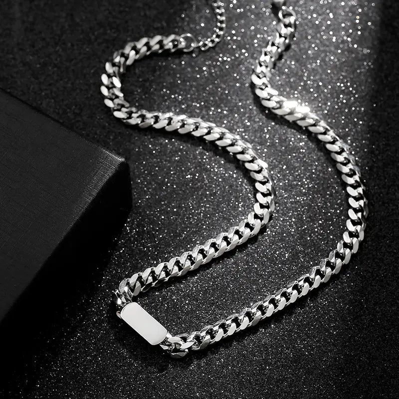Men's Titanium Steel Cuban Chain Necklace