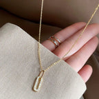 14K Gold Elegant S925 Sterling Silver Women's Necklace