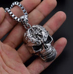 Men's Skull Charm Link Chain Pendant