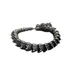 Handmade Retro Dragon Head Chain Bracelet for Men