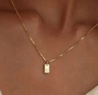 Alphabetical Titanium Steel Women's Chain Pendant Necklace