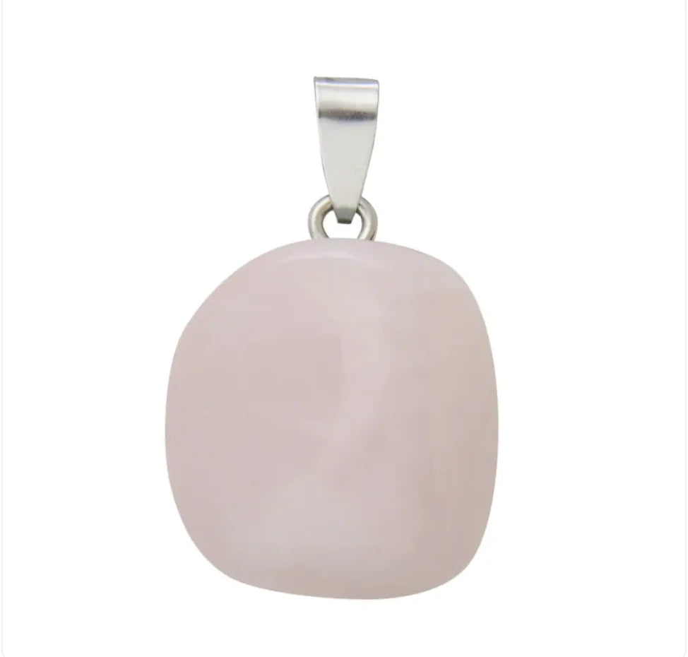 Natural Crystal Stone Pendant Necklace