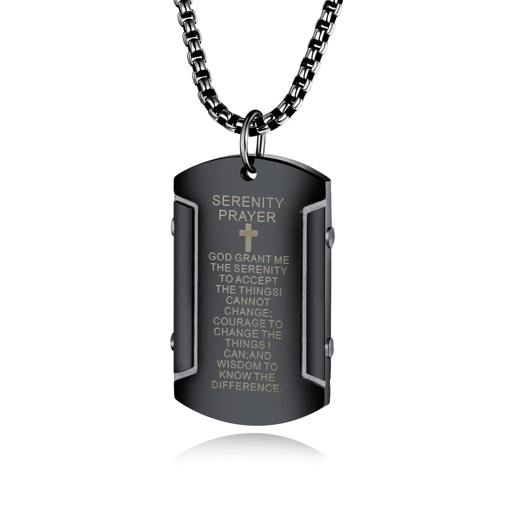 Retro Stainless Steel Men's Cross Necklace Pendant