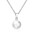 Pearl Women's Necklace with Beaded Pendant