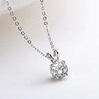 925 Silver Moissanite Circle Necklace