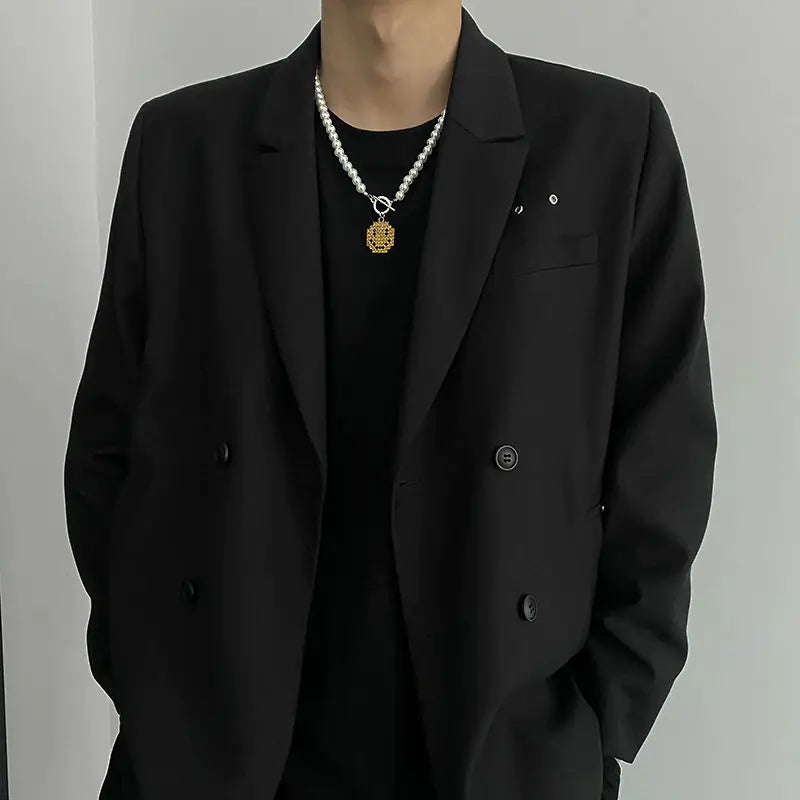 Men's Hip Hop Necklace with Happy Face Pendant