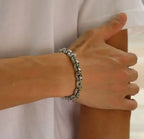 Casual Sleek Steel Chain Men's Bracelet