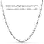 Premium Diamond-Cut Stainless Steel Necklace Chain