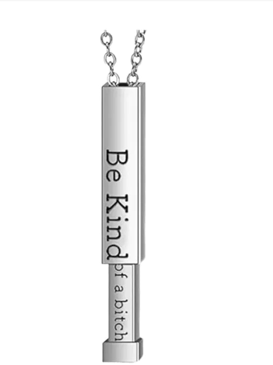 Be Kind Women's Necklace With Hidden Information