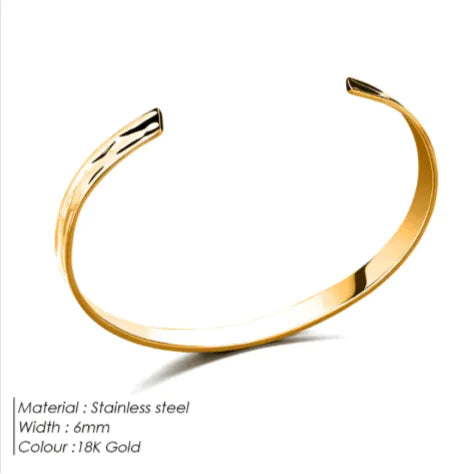 Cold Wind 18K Gold Platinum Adjustable Men's Cuff Bracelet