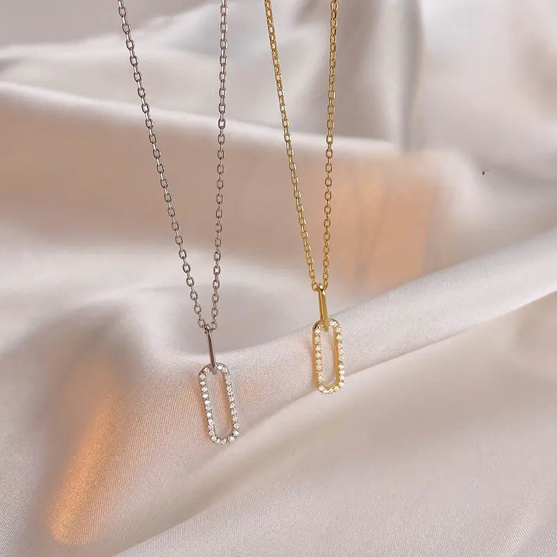 14K Gold Elegant S925 Sterling Silver Women's Necklace